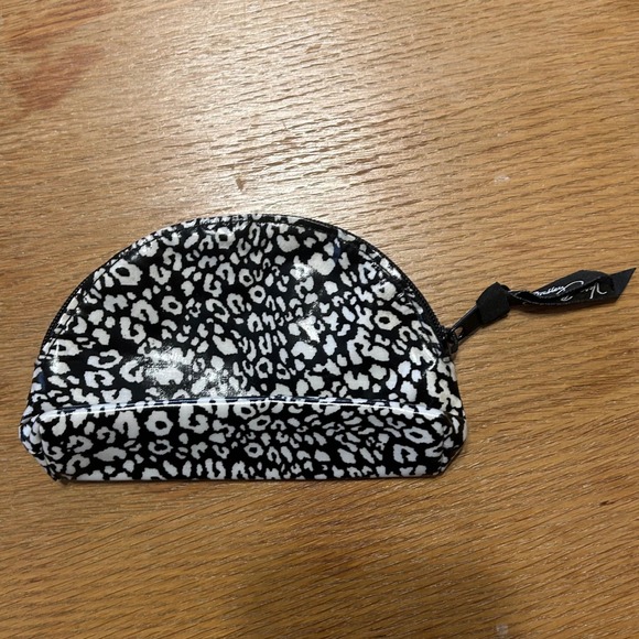 Vera Bradley Handbags - Vera Bradley Cosmetic Bag Pouch Leopard Print Zippered Accessory Case